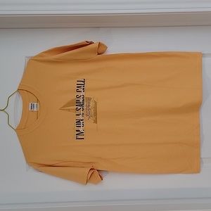 Men's Sail Short Sleeve Golden Yellow Tshirt Size XL